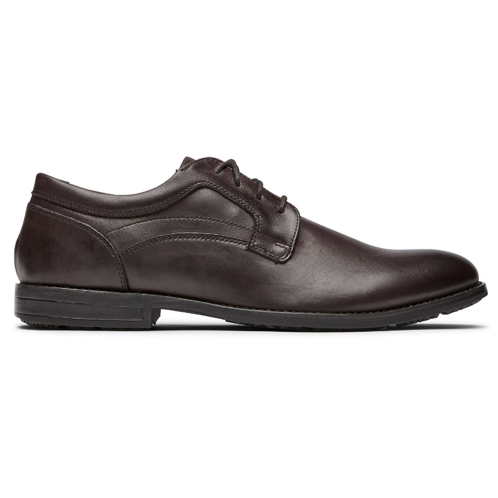 Oxfords Rockport Homem Marrom - Mykel Plain Toe - 87062RJIK